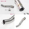 Système d'échappement de moto Slip On Middle Link Pipe Mid Connect Tube en acier inoxydable pour Benelli300 Toutes les années Drop Delivery Mobiles M Dhjbq