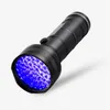УФ -фонарики Black Light 51 Светодиодный 395 нм -горелки Ультрафиолетовый детектор фонарика для собачьего кошачьего мочи пятна и клопок Crestech168
