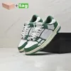 Met Doos Designer Casual Schoenen Amirs Skel Top Low Leather Sneaker Heren Dames Light Bone Schoen Wit Lila lime Blauw Roze Oranje Paars Zwart Trainers Mode Merk Schoen