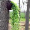 Fiori decorativi 1 pz Piante a foglia di edera artificiale Decorazioni per il giardino della festa nuziale Ghirlanda verde Vite Fogliame finto Decorazioni per la casa