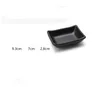 Melamine Black Dipping Soy Sauce Dishes Sushi Wasabi Doufu Snack Plate Japanese Restaurant Dining Dinnerware SN5138