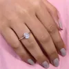 حلقات الكتلة Randh Gold 14k Ring 1.3ct Oval Cut Moissanite Women Sollitaire Fine Jewelry Complement Fedder for Womencluster Clustercluster