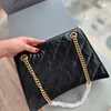 Borse da donna Designer Borsa Lady Design Borse a tracolla a clessidra Lady ChainBag Silver Letter Borsa a tracolla Borsa classica di lusso Pelle di cera d'olio Tre colori