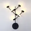 Lampadari Artpad Lampadario a luce led luminoso 72w 96w Ramo di un albero in acrilico Nero Bianco per Sala da pranzo Camera da letto Soggiorno