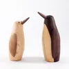 Bekijk bands Denemarken Wood Small Penguin Ornamenten American Country Soft Decor Housing Model Study Desktop Wooden Play Equipment