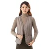 Giacche da donna Gilet interno corto autunno inverno da donna Calore casual Tasca pratica giovane Comodo double face