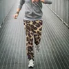 Мужские брюки Jumeast Jogger повседневные спортивные штаны мешковатые мужские леопардовые узор прямо для мужской уличной одежды Y2K Брюки костюма