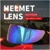 Capacetes de motocicleta AntiUV Antiscratch Wind Shield Lente Visor Substitui￧￣o para Z7/X14 // NXR/NEOTEC/RYD Drop Deliver