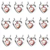 Pendentif Colliers JJ001 Double Coeur Collier Urne Crémation Pour Papa/Maman/Fils/Grand-Mère/Grand-Père/Sœur Souvenir Souvenir Bijoux Tenir