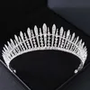 Tiaras Silver Crown Bride Wedding Hair Accessories Headwear Bride Tiara Crown Jewelry Wedding Hair Tiara Crystal Birthday Crown Z0220