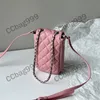 CC Waist Bags Vintage Lambskin Leather Womens Waist Bags White Black Pink Crossboys Diamond Mobile Phone Bag Luxurys Handbags Fanny Pack Wallet Classic Silver H