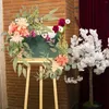 Flores decorativas artificiales Swag colgante centro de mesa guirnalda rústica arco de boda para recepción puerta delantera cenador de fiesta