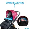 Wózki# Universal Winter Baby Baby Toddler Footmuff Przytulne palce u stóp fartucha wózek śpiwory wózka śpiwory wiatrówki ciepłe grube bawełniane podkładka 1 dhmdm