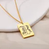 Pendentif Colliers En Acier Inoxydable Lettre Initiale Pour Femmes Hommes Vintage Art Vieil Anglais A-Z Ras Du Cou Goth Bijoux Cadeau