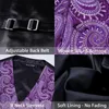 Men's Vests Men Suit Vest Waistcoat Purple Paisley Slim-Fit Tie Set Pocket Square Cufflinks For Wedding Party High Quality Barry.Wang