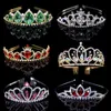 Tiaras Bridal Jewelry Headdress Crown Party Party Accessories رائعة الراينستون كبار الأزياء الأنثوية