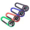 Outdoor Gadgets Camping Hiking Compass Multifunctional Quick-Hook Buckle Plastic Alloy North Needle Survival Kit