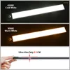 Night Lights LED Light Motion Sensor Wireless USB Rechargeable 20 32cm Induction Lamp For Kitchen Cabinet Wardrobe Closet