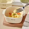 Bowls Morandi Color Bicaural Special Shaped Bowl Oven Ceramic Cheese Casserole Pan Fruit Salad Kitchen Tableware