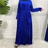 Etnik Giyim Ramazan Müslüman Hijab Elbise Kadınlar İçin Dubai Abaya Türkiye Uzun Kollu Elbiseler Parti Önlükleri Kimono Kaftan Femme İslami Maxi