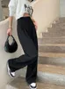 Women's Pants GUUZYUVIZ Loose Suits Female 2023 Casual Office Classic Straight Wide Leg Women Korean Full Length Trousers