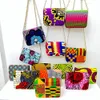 Saszetki na talię Moda afrykańska Ankara drukuj Wysokiej jakości Mini torba Tradycyjna bawełna Wosk Kobieta 230220