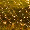 Strings Christmas LED Ghirlanda di lucine Lampada solare per esterni 8 modalità Stelle Cascata Stringa da giardino per decorazioni per interni domestici