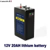 12V 20AH Oplaadbare lithiumbatterij Mobiele telefoon oplaadschat met BMS en 2USB en bedradingspost