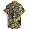 Camicie casual maschile camicie da uomo camicie hawaiane stampare maniche corte a maniche corte per ananas tops di moda casual abbigliamento maschile estate sciolta 230220