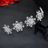 Diademi A360 Fiocco di neve Accessori per capelli da sposa Cristallo floreale Diademi da sposa Barocco Fascia per capelli Strass Pageant Diadema Copricapo Z0220