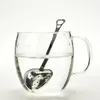 Reutilizável Tea Infuser Heart Heart Stainless Aço de teakettle de bloqueio de chá Filtro de chá Mesh Mesh Mesh Herbal Tea Spice Strain Strain