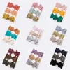Hair Accessories 3Pcs/Set Knotted Headband Baby Girl Bands Knitted Turban Born Elastic Nylon Head Wraps Toddler Cute Bows
