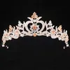 Tiaras Gorgeous Crystal Bridal Tiara Crown Bride Brides Femme Girl Headpiece Prom Hair Ornements de mariage Bijoux de mariage Accessoires Z0220