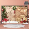 Party Decoration Merry Christmas Background Cloth Indoor Scene Fireplace Year Xmas Backdrop Decorations Pography Props Supplies