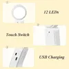 Table Lamps LED Desk Lamp Stepless Dimmable Touch Bedside Hanging Eye Protection USB Chargeable For Reading Study Night Light