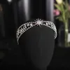 Tiaras barock lyxiga kristallstjärna pannband krona strass hårband för kvinnor bling brud tiara hår krona bröllop huvudtillbehör z0220
