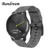 Canvas Nylon Watchband för Garmin VivoActive 4 4S Venu Luxe Style Vivomove 3 3S HR Quick Release Strap Watch Band2622