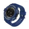 Нарученные часы Sanda Fashion Outdoor Sport Men's Watches Водонепроницаемые светодиодные военные часы для мужчин -наручных часов.