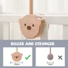 Rattles Mobiles Baby Wood Bed Bell Bracket Bear Assembly Mobile Hanging Toy Hanger Protection Born Wood Holder Arm 230220