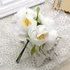 Fleurs décoratives 30 pcs/lot fleur en soie tête artificielle décoration de mariage couronnes voiture et fête 107