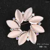 Broches moda kpop opala opala tridimensional flores estrela laço para mulheres femininas strass incrustado para acessórios de roupas jóias