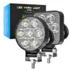 21W 7 LED Work Light Mini Led Car Front Fog Working Lights 12V 24V Truck SUV 4x4 4WD Engineering Koplampen off-road LED Round Headlamp