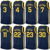 Man Kids Printed Basketball Donte DiVincenzo Jersey 0 Patrick Baldwin Jr 7 Jonathan Kuminga 00 Klay Thompson 11 Poole 3 Draymond Green 23 Team Blue Black White Yellow