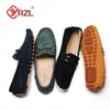 Dress Shoes YRZL Loafers Men Big Size 48 Soft Driving Moccasins High Quality Flats Genuine Leather Shoes Men Slip-on Suede Loafers for Men 230217