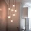 Hanglampen moderne glazen led -verlichting slaapkamer vensterbekdeling verlichting armaturen eetkamer woonkamer trap lamp indoor decor