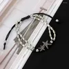Anklets oktrendy 2023 Kvinnor Charm Starfish Anklet Bohemian Double Chain Beach Foot Ocean Jewelry Drop