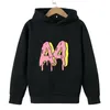 Hoodies tröjor sommar A4 Merch Child Hoodie Pants Suit Boy Girl Sweatshirt Toppar Kvalitet barn Babykläder tryck A4 Donuts ärmlängd 230220