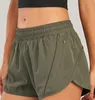 Yoga outfit NWT Women Shorts Loose Side Zipper Pocket Gym Workout Running Drawcord Outdoor Short 230221