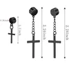 Stud -oorbellen 2 stks punk heren sterke magnet magnetische oor set niet -piercing hanger nepcadeau voor vriendje minnaar sieraden