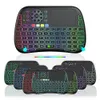 M9 mini teclado com touchpad para h96 x96 t95 mecool beelink caixa de tv android smart tv/pc/ipad pesquisa por voz led retroiluminado sem fio air mouse